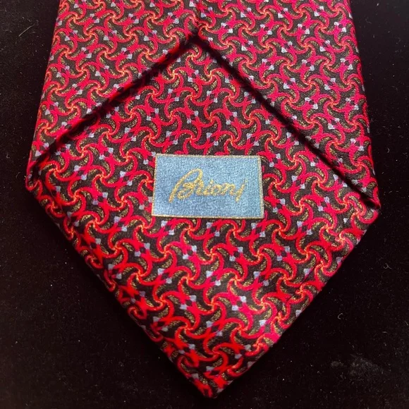 Brioni Geometric Silk Tie - Italy